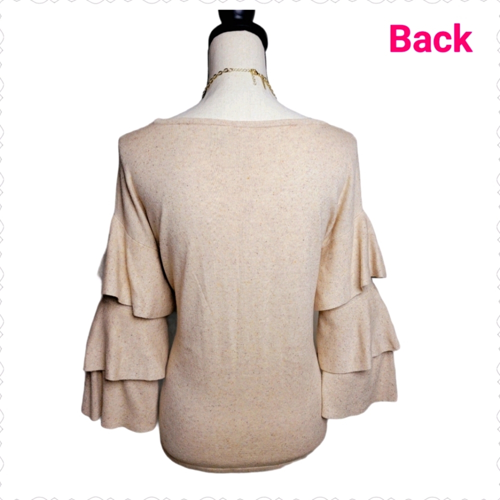 ALLISON JOY Oatmeal-colored Sweater, Small - Picture 4 of 4